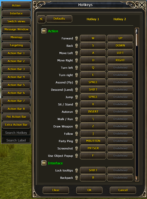 hotkeys